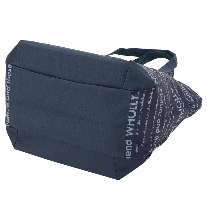 バルーン 保冷バッグ トートバッグ 3L41 [WHOLLY ウォーリー] 保温保冷 大容量 BIGサイズ 買い物 レジャー イヌ レディース ネイビー