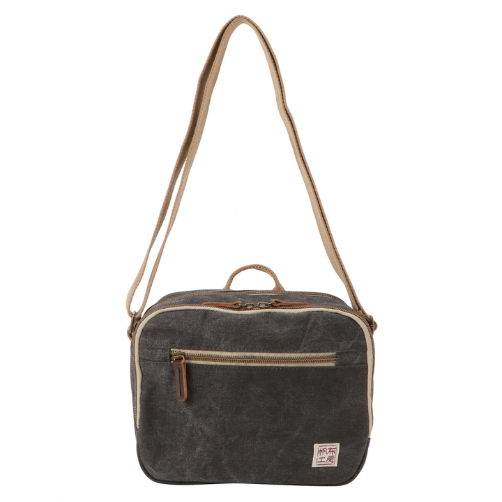 帆布工房 strollシリーズ|ショルダーバッグ 帆布 10号帆布 キャンバス ムラ染め 軽量 小さめ レディース メンズ 男女兼用 斜め掛け はんぷこうぼう3X05