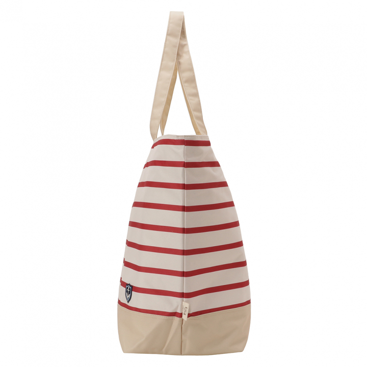 保冷バッグ トートバッグ 4X87 [mama fiore マーマフィオーレ] Picoteeシリーズ ピコティ 保温保冷 マリンボーダー おしゃれ レジャー レディース レッド