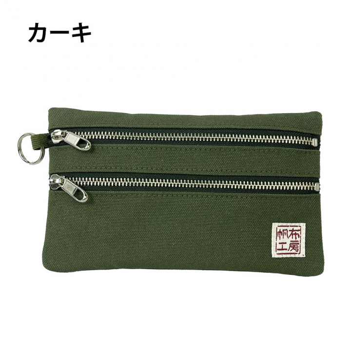 倉敷産帆布 日本製ポーチ 3J35 [帆布工房 はんぷこうぼう] ミニポーチ 筆箱 帆布 キャンバス ビンテージ