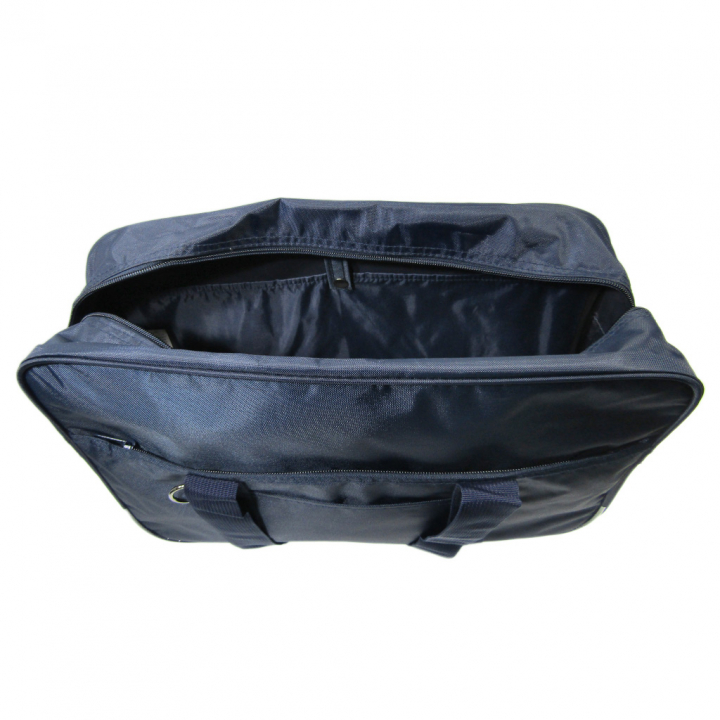 [A.O.T エーオーティー] A4対応 シンプル スクールバッグ スクバ 通学用 サブバッグ 横向き  学校 通学かばん 学生 生徒 男女兼用 紺 ネイビー 3387