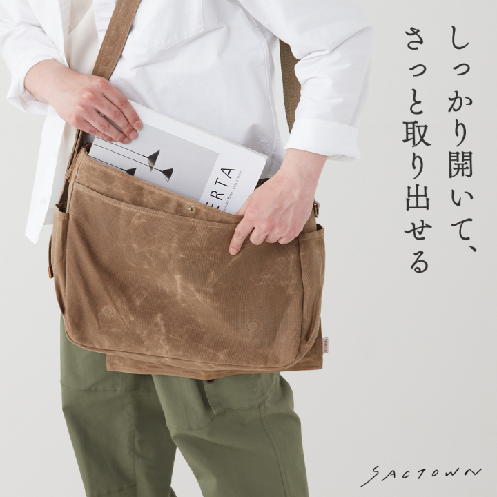 帆布工房  WAXGEAR シリーズ | ショルダーバッグ 全3色 3X27