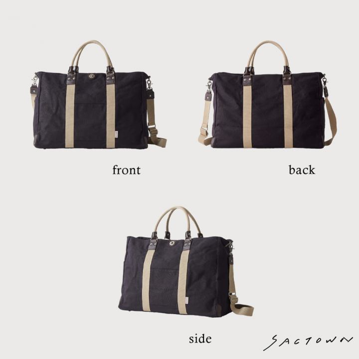 2WAYボストンバッグ TRIPLINEシリーズ 3X84 [帆布工房 はんぷこうぼう] 旅行カバン 旅行バッグ ボストンバッグ ショルダー 2泊3日 帆布 キャンバス