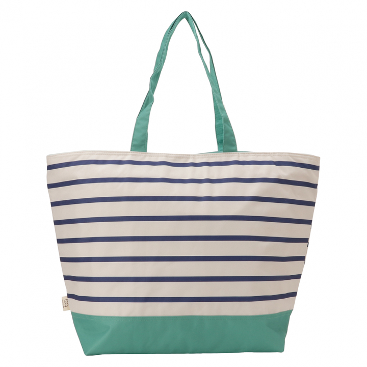 保冷バッグ トートバッグ 4X87 [mama fiore マーマフィオーレ] Picoteeシリーズ ピコティ 保温保冷 マリンボーダー おしゃれ レジャー レディース グリーン