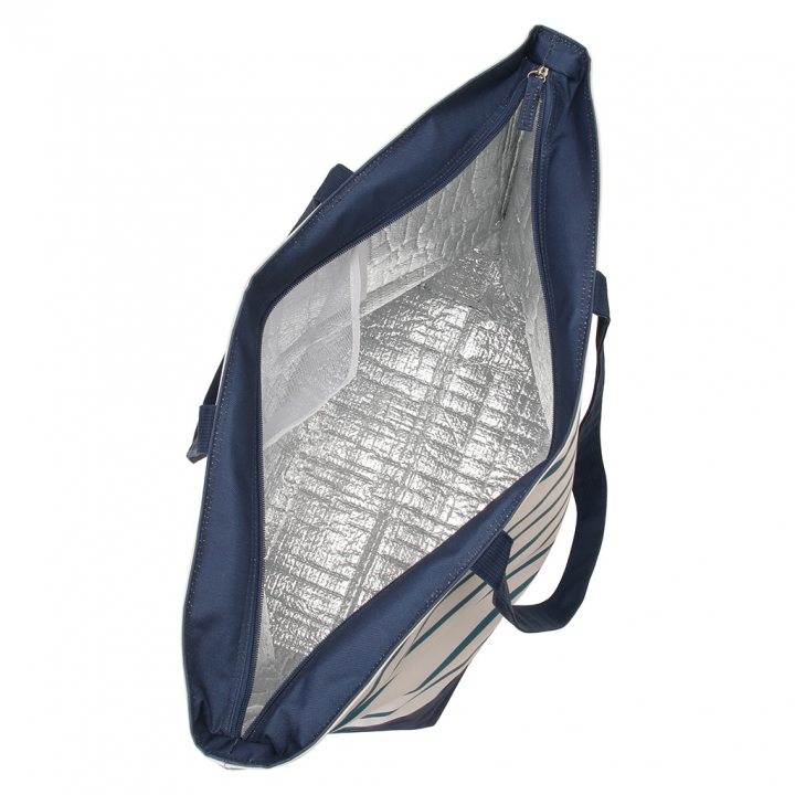 保冷バッグ トートバッグ 4X87 [mama fiore マーマフィオーレ] Picoteeシリーズ ピコティ 保温保冷 マリンボーダー おしゃれ レジャー レディース ネイビー