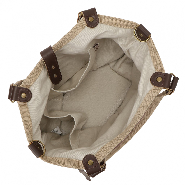 帆布工房 PEARIIシリーズ| バイカラー仕様 2WAY ハンドバッグ ショルダーバッグ 軽量 お弁当 天然素材 帆布 本革 底板付き ナチュラル カジュアル レディース はんぷこうぼう 3X40 