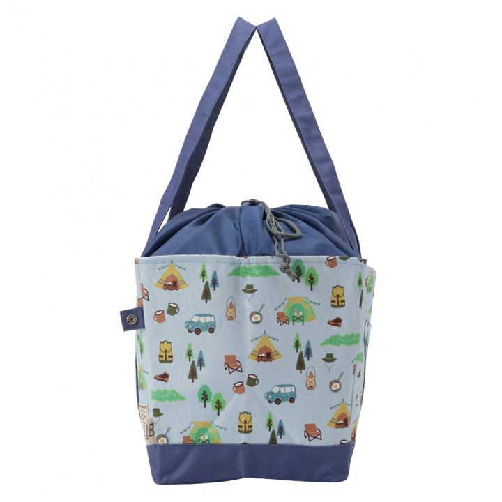 保温 保冷 レジかごバッグ 4WJ4 [mama fiore マーマフィオーレ] Picoteeシリーズ ピコティ 保温保冷 OUTDOOR 大容量 レジカゴバッグ トートバッグ キャンプ レディース ブルー