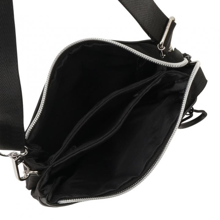 [CUBIC CORE キュービックコア]  サコッシュ ショルダーバッグ スマホショルダー スマホポーチ お財布ショルダー シンプル 薄マチ 収納力 黒 ブラック 1E30