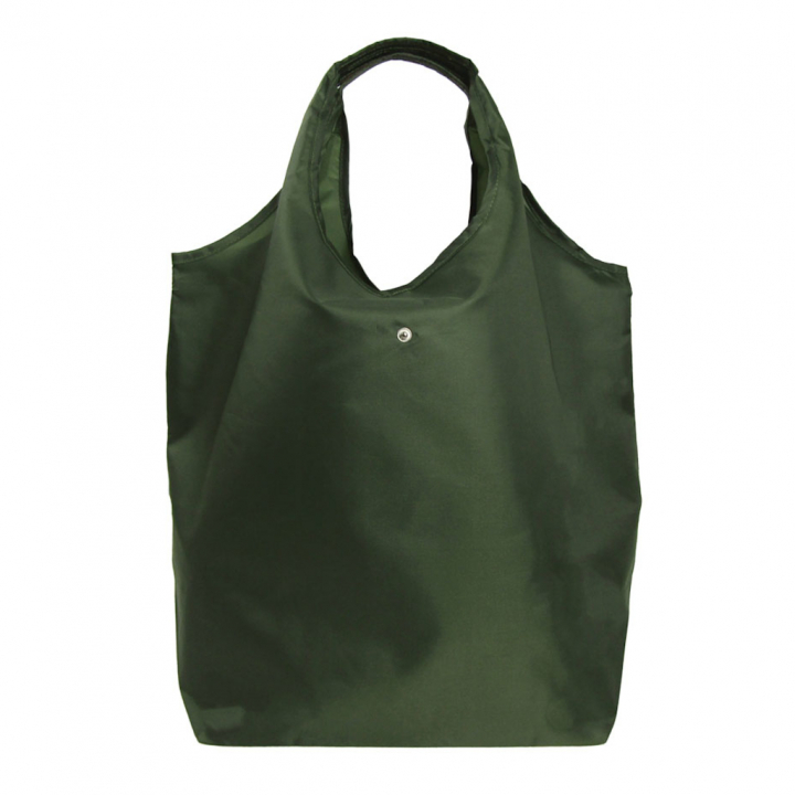 WHOLLY | コンパクト収納 マルシェバッグ | 大きめ 緑系 カーキ 3L02