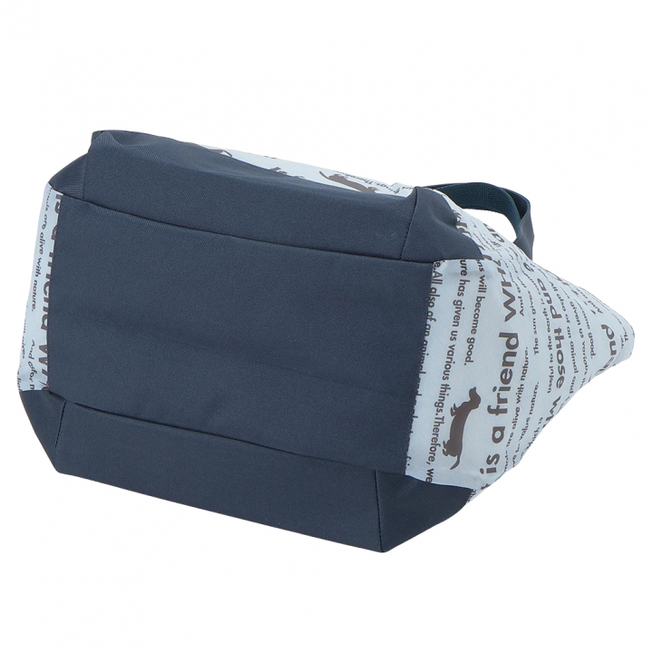 バルーン 保冷バッグ トートバッグ 3L41 [WHOLLY ウォーリー] 保温保冷 大容量 BIGサイズ 買い物 レジャー イヌ レディース サックス