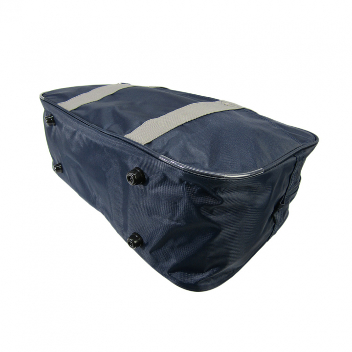 [A.O.T エーオーティー] A4対応 シンプル スクールバッグ スクバ 通学用 サブバッグ 横向き  学校 通学かばん 学生 生徒 男女兼用 紺×灰 ネイビー×グレー 3387