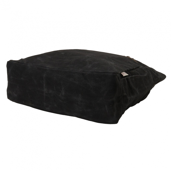 帆布工房 HUSKYII シリーズ 全３色 | A4対応 帆布トートバッグ パラフィン加工 撥水 天然素材 帆布 キャンバス 底板付き 旅行 通学 習い事 男女兼用 丈夫 黒 ブラック 3X28