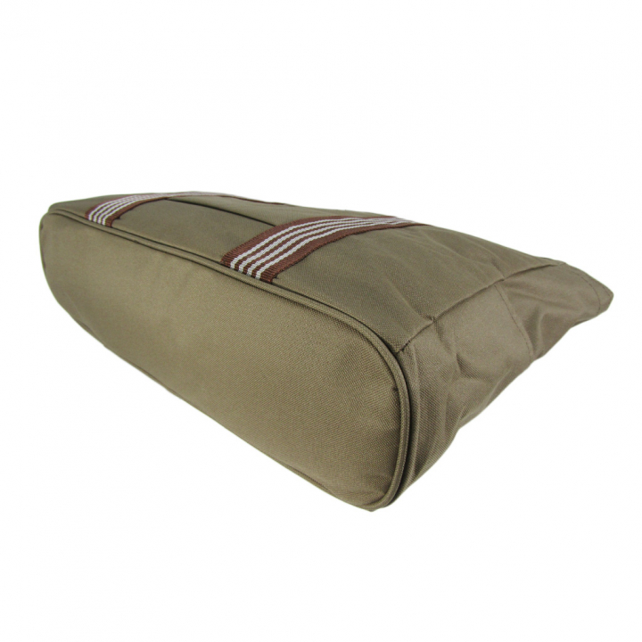 ファスナー付 ビッグ ラインベルト トートバッグ 全4色 |  A3 対応 肩掛け カジュアル 大きい お稽古 レッスンバッグ 軽量  男女兼用 マチ付き シンプル 茶 ブラウン 3W57