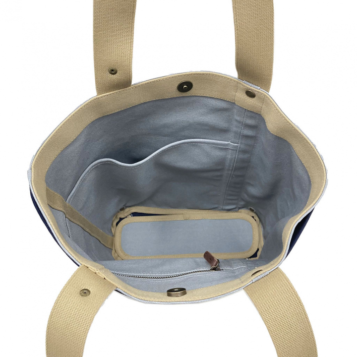 トートバッグ 3J40 [帆布工房 はんぷこうぼう] 日本製 多機能 2重構造 ポケット豊富 帆布 買い物 メンズ レディース