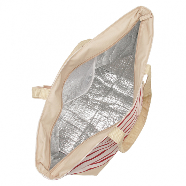 保冷バッグ トートバッグ 4X87 [mama fiore マーマフィオーレ] Picoteeシリーズ ピコティ 保温保冷 マリンボーダー おしゃれ レジャー レディース レッド