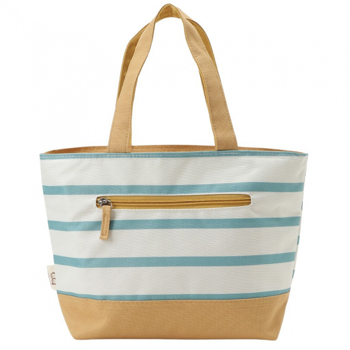  [mama fiore マーマフィオーレ] Picoteeシリーズ ピコティ 保温保冷 ランチバッグ 保冷バッグ | おしゃれ 可愛い サブバッグ 軽量 レディース キッズ 弁当袋 ミニ トートバッグ 4L 便利 マリンボーダー／グリーン