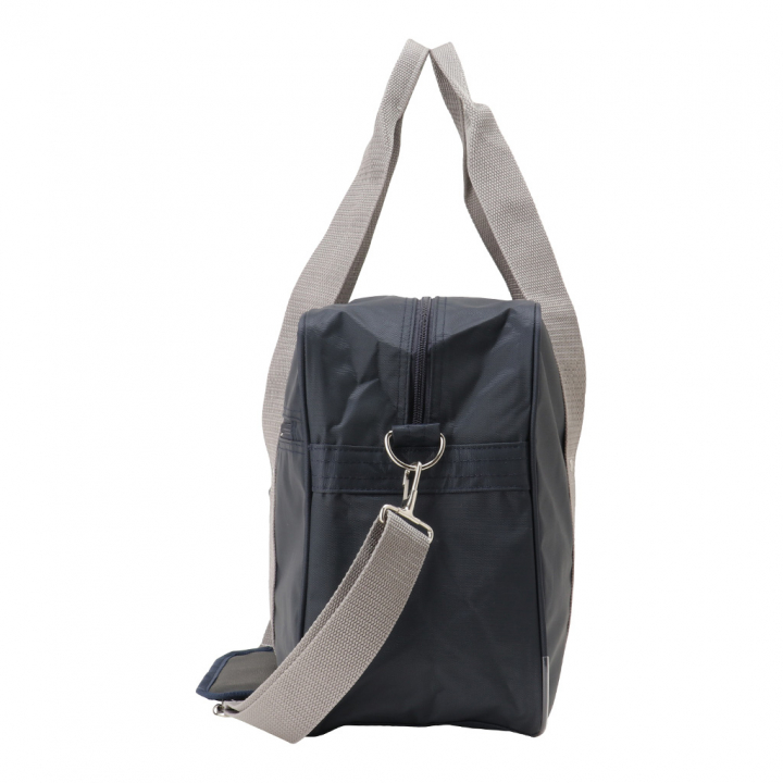 [A.O.T エーオーティー]  A4対応 2WAY スクールバッグ スクバ ファスナー ナイロン 男女兼用 学校 通学かばん 学生 生徒 バッグ 紺×灰 ネイビー×グレー 3308