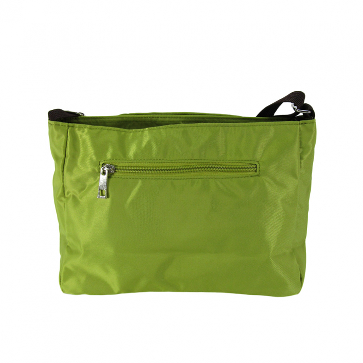 [Sofia Valentino ソフィアバレンチノ] 縦ファスナー ポケット付 横型ショルダーバッグ | レディース 多機能 ななめ掛け グリーン 4875