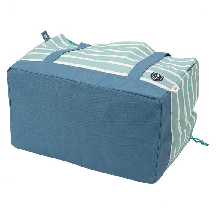 保温 保冷 レジかごバッグ 4WH4 [mama fiore マーマフィオーレ] Picoteeシリーズ ピコティ 保温保冷 マリンボーダー コンパクトレジカゴバッグ トートバッグ レディース グリーン