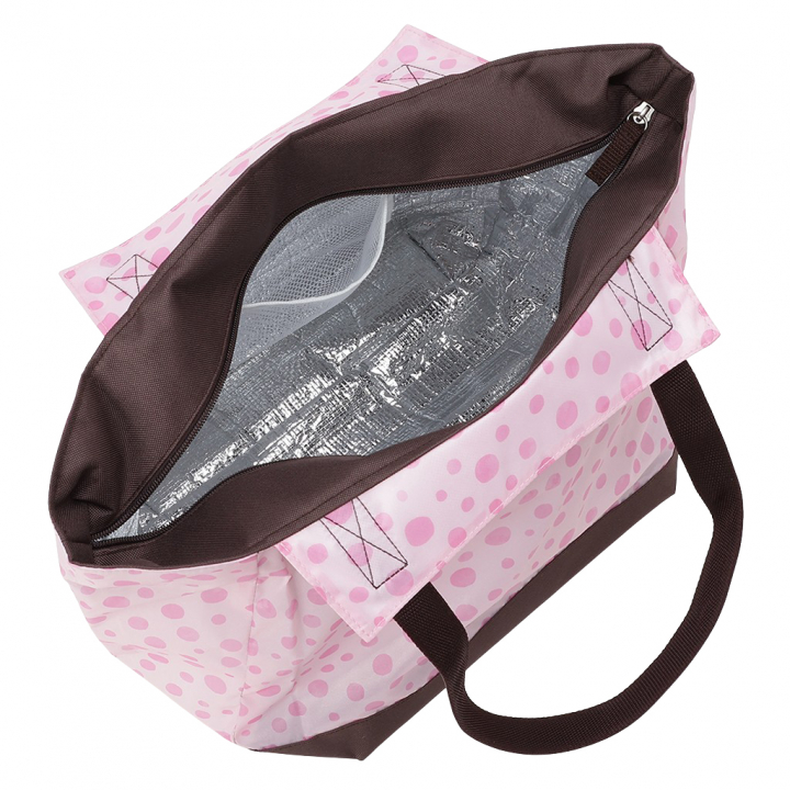 バルーン 保冷バッグ トートバッグ 5N43 [mama fiore マーマフィオーレ] 保温保冷 大容量 BIGサイズ 買い物 レジャー レディース ピンク