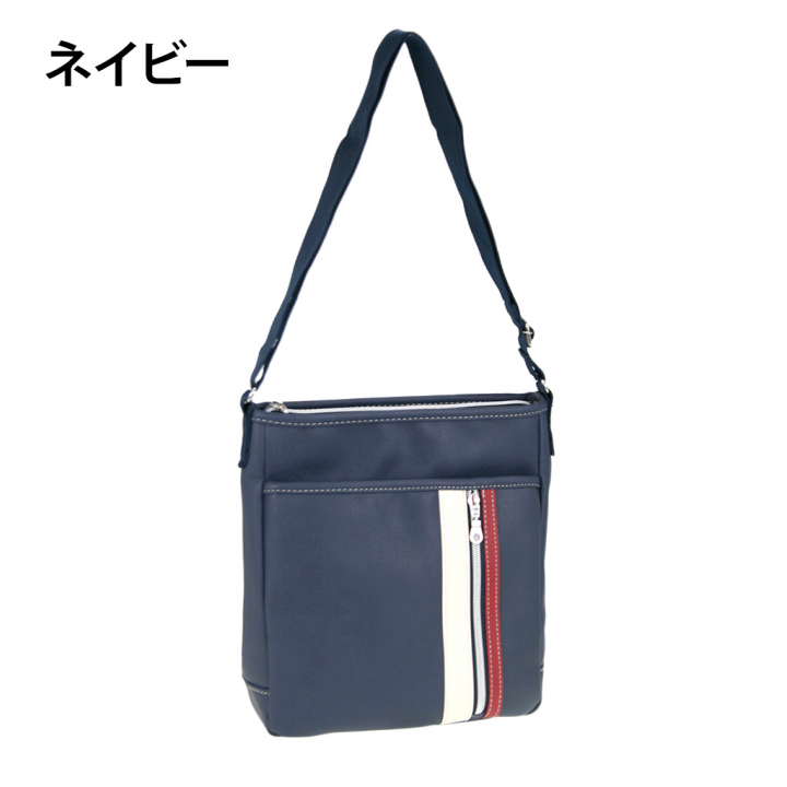 [CUBIC CORE キュービックコア]  ラインショルダーバッグ 合皮 かっこいい メンズ 男女兼用 アンティーク 黒 ブラック 1871