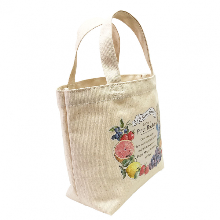 ハンドバッグ 0604 [PETER RABBIT(TM) ピータ―ラビット(TM)] 日本製 帆布 ミニトート ランチバッグ お弁当サイズ レディース 00イエロー