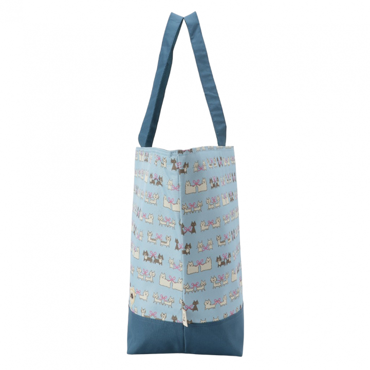 保冷バッグ トートバッグ 4WG7 [mama fiore マーマフィオーレ] Picoteeシリーズ ピコティ 保温保冷 ネコドット 大容量 レジャー キャンプ レディース グリーン