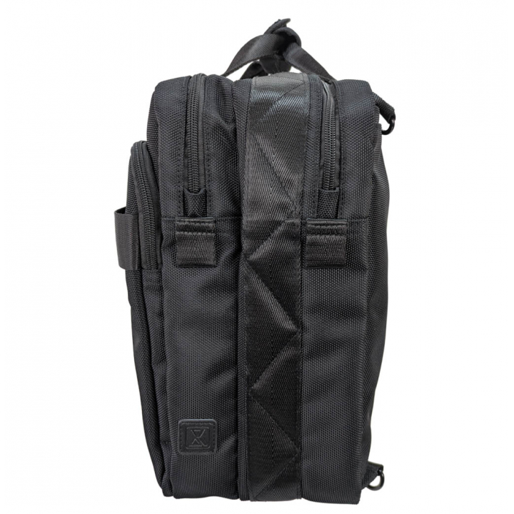 SANDGLASS｜キャリーオン機能 B4対応 2層ビジネスバッグ 大容量 多機能 撥水 リュック 手持ち ビジネスリュック PC タブレット収納 出張 サンドグラス ブラック 3G01