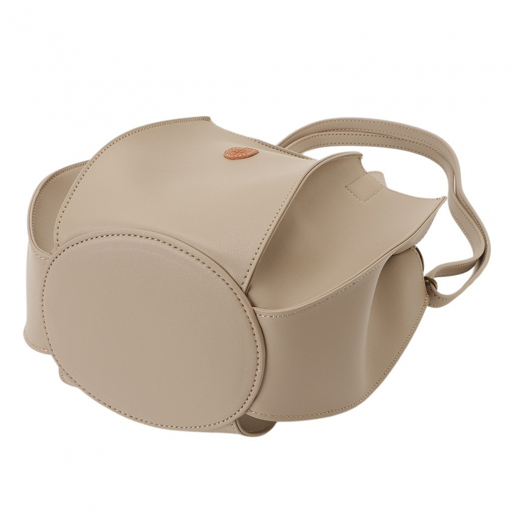 ショルダーバッグ 6242 [chiemi sacs チエミサックス] シンプル 2WAY オシャレ バケットバッグ 自立 レディース 00ベージュ