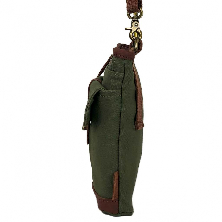 帆布工房 KURASHIKI シリーズ｜3way ショルダーバッグ 倉敷産帆布使用 ベルトポーチ スマホポーチ ウエストポーチ ベルト通し メンズ レディース 男女兼用 日本製 帆布 本革 カーキ 3J27