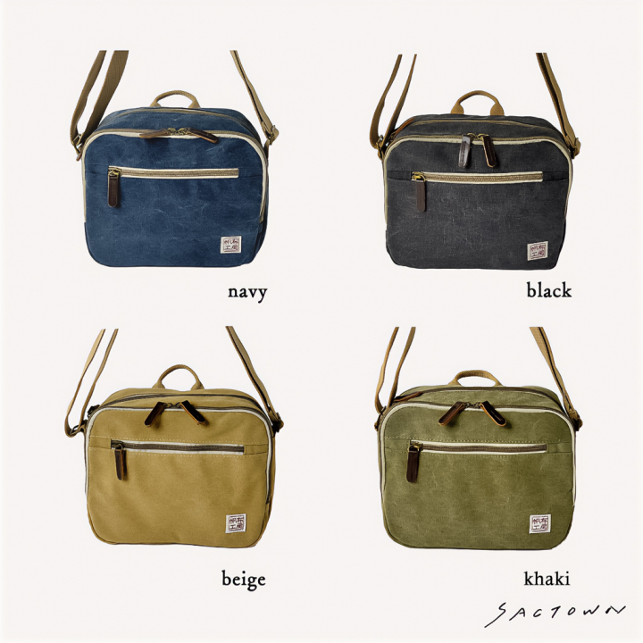 ショルダーバッグ レディース メンズ 小さめ 軽量 斜め掛け 10号帆布 キャンバス 帆布工房(はんぷこうぼう) 3X05