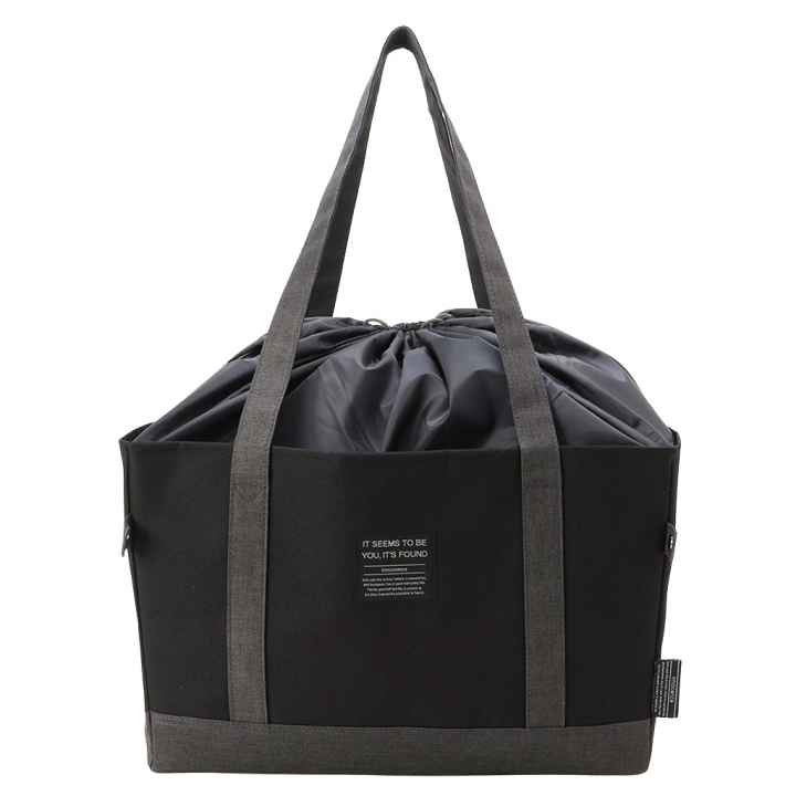 レジカゴバッグ 4WG4 [mama fiore マーマフィオーレ] Picoteeシリーズ ピコティ 保温保冷 無地 保冷バッグ トートバッグ エコバッグ レジかご 男女兼用 シンプル コンパクト レディース ブラック