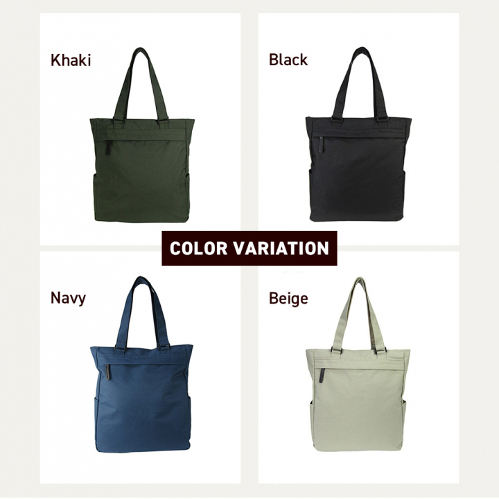 9ポケット収納！A4対応 カジュアルトートバッグ 3975 男女兼用 トート メンズ カジュアル 背面 サイドポケット 収納力 軽量 お稽古 レッスン A4