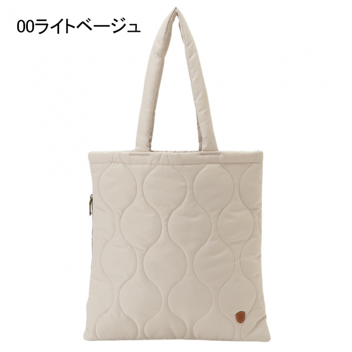 トートバッグ 6228 [chiemi sacs チエミサックス] パデッド キルト シンプル A4サイズ 推し活 レディース 00ライトベージュ