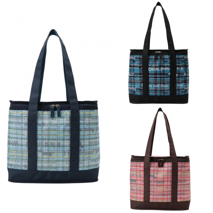 保冷バッグ トートバッグ 3L29 [WHOLLY ウォーリー] 保温保冷 買い物 レジャー イヌ かわいい レディース ブルー