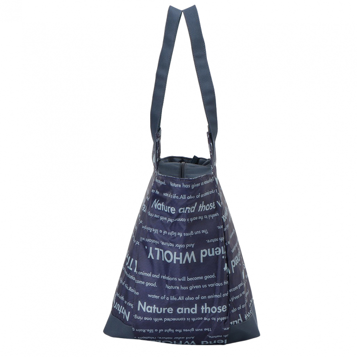 バルーン 保冷バッグ トートバッグ 3L41 [WHOLLY ウォーリー] 保温保冷 大容量 BIGサイズ 買い物 レジャー イヌ レディース ネイビー