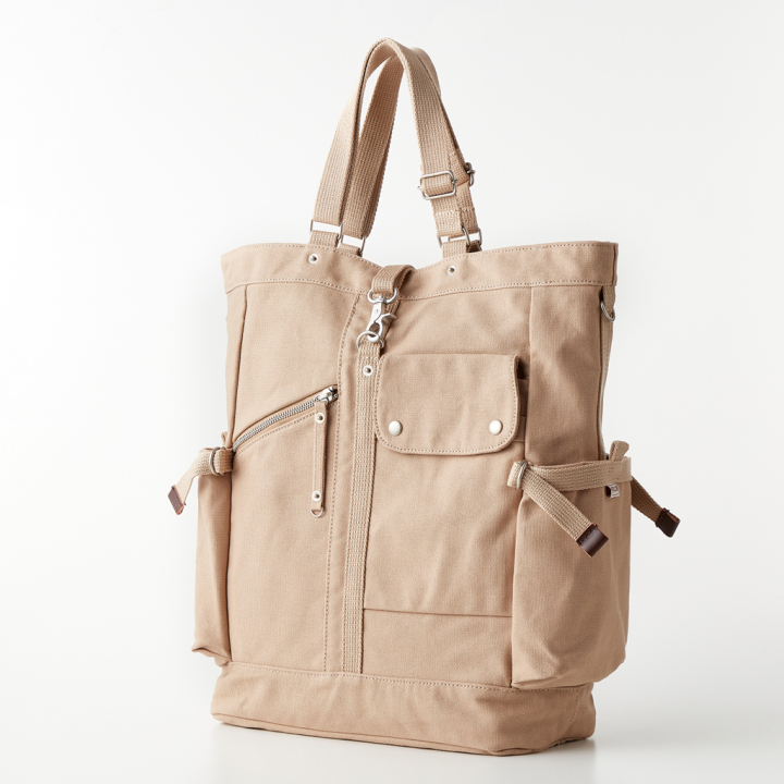 持ち手長さ調整できる！縦型トートバッグ CONTROLIIシリーズ 3X01 [帆布工房 はんぷこうぼう] 帆布 トート キャンバス 大容量 丈夫 便利 ポケット充実 収納力