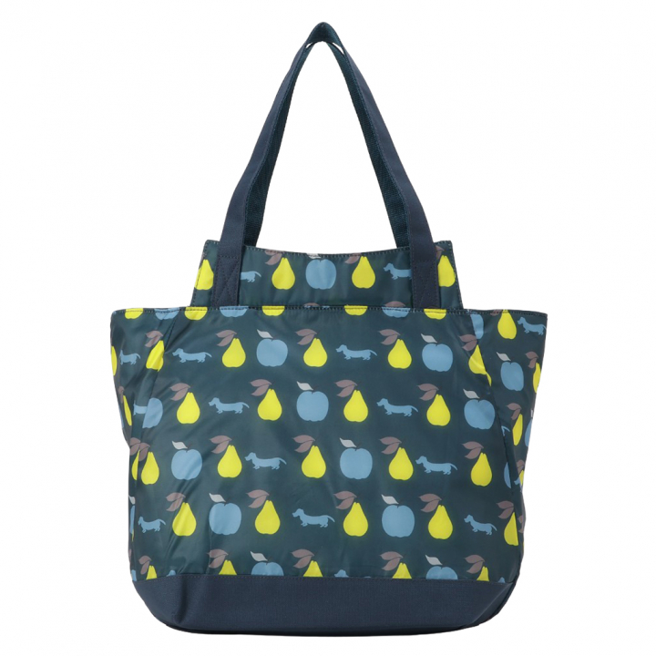 バルーン 保冷バッグ トートバッグ 3L35 [WHOLLY ウォーリー] 保温保冷 大容量 BIGサイズ 買い物 レジャー イヌ レディース ネイビー