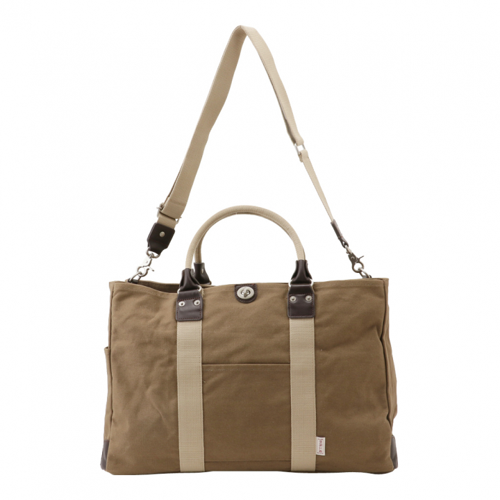 帆布工房 TRIPLINEシリーズ | ボストンバッグ (M) 帆布 キャンバス 本革 旅行カバン 旅行バッグ トラベルバッグ メンズ レディース 出張 ビンテージ B4対応 多機能 カーキ 3X83