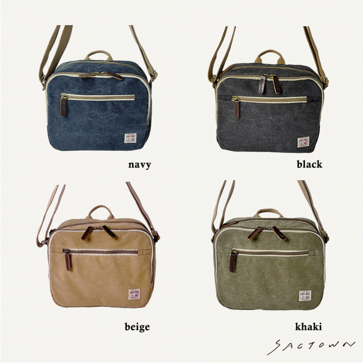 帆布工房 strollシリーズ|ショルダーバッグ 帆布 10号帆布 キャンバス ムラ染め 軽量 小さめ レディース メンズ 男女兼用 斜め掛け はんぷこうぼう3X05