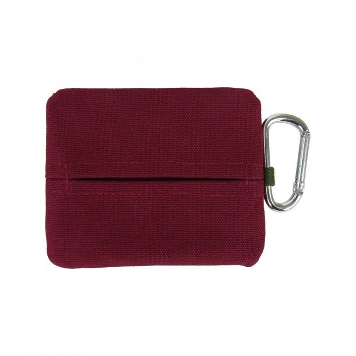 倉敷産帆布 日本製ティッシュポーチ 3J33 [帆布工房 はんぷこうぼう] ミニポーチ 帆布 キャンバス カラビナ付