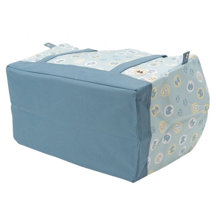 レジかごバッグ 4WA4 [mama fiore マーマフィオーレ] Picoteeシリーズ ピコティ 保温保冷 ネコドット レジカゴバッグ トートバッグ レジャー レディース グリーン