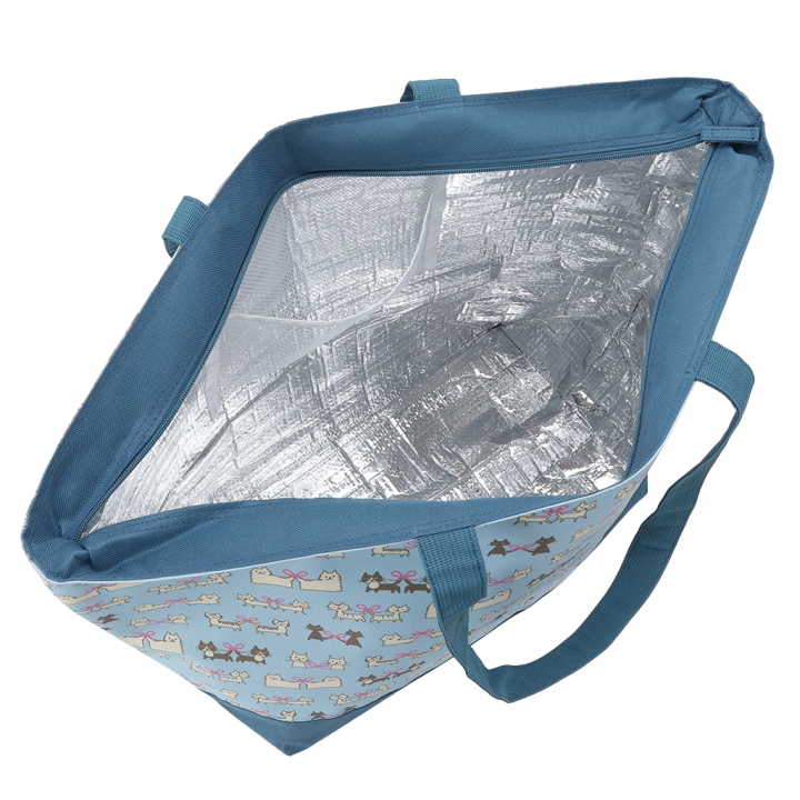 保冷バッグ トートバッグ 4WG7 [mama fiore マーマフィオーレ] Picoteeシリーズ ピコティ 保温保冷 ネコドット 大容量 レジャー キャンプ レディース グリーン