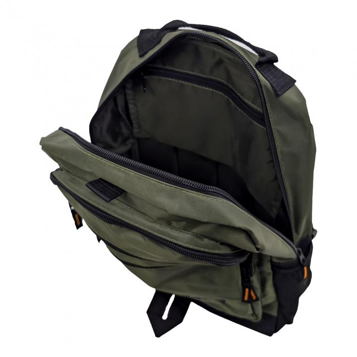 ファスナーポケット付リュック 3543 [A.O.T エーオーティー] 人気 A4 デイパック 旅行 カラー豊富 00カーキ