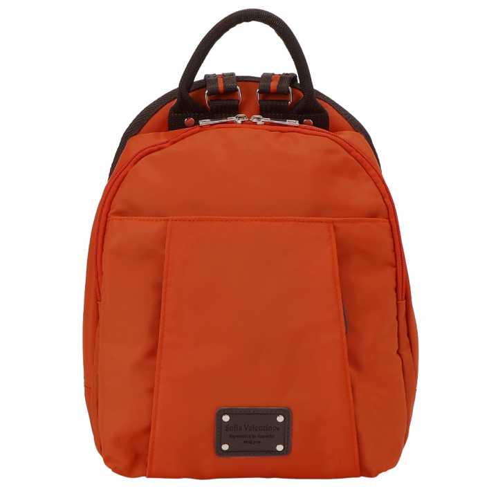 [Sofia Valentino ソフィアバレンチノ]  B5 サイズ対応 リュック 全5色 | リュックサック レディース 軽量 小物収納 撥水加工 お出かけ 旅行  橙 オレンジ  49F8