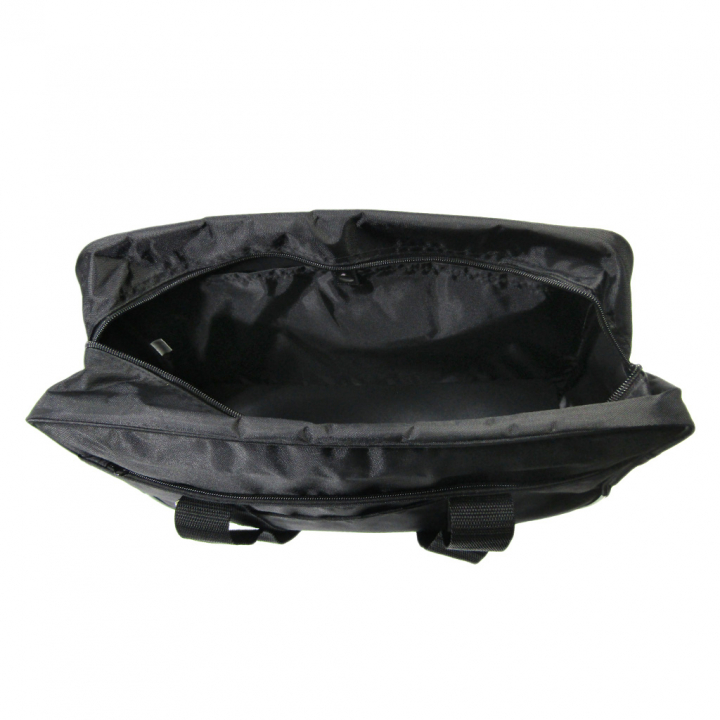 [A.O.T エーオーティー] A4対応 シンプル スクールバッグ スクバ 通学用 サブバッグ 横向き  学校 通学かばん 学生 生徒 男女兼用 黒 ブラック 3387