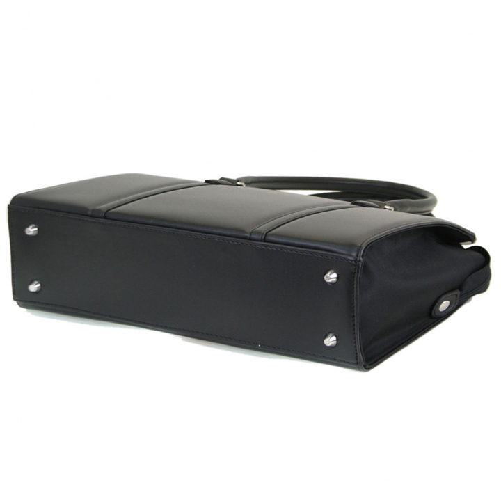 A4対応 レディース リクルートバッグ | 就活 就職 通勤バッグ 合皮 自立 底鋲 軽量 肩掛け 面接 営業 ビジネスバッグ ビジネストート 黒 ブラック 0483