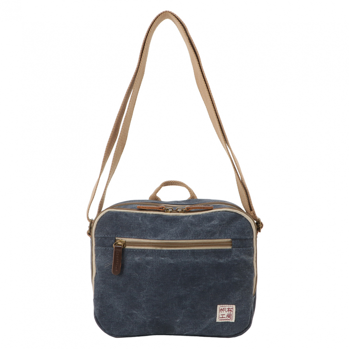 帆布工房 strollシリーズ|ショルダーバッグ 帆布 10号帆布 キャンバス ムラ染め 軽量 小さめ レディース メンズ 男女兼用 斜め掛け はんぷこうぼう3X05