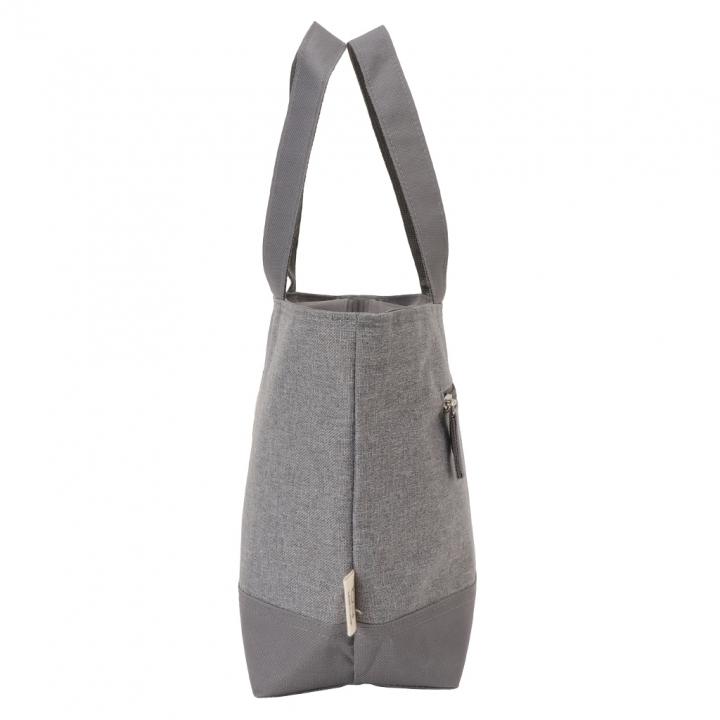  [mama fiore マーマフィオーレ] Picoteeシリーズ ピコティ 保温保冷 ランチバッグ 保冷バッグ | おしゃれ 可愛い サブバッグ 軽量 レディース メンズ 男女兼用 キッズ 弁当袋 ミニ トートバッグ 4L 便利 シンプル／グレー