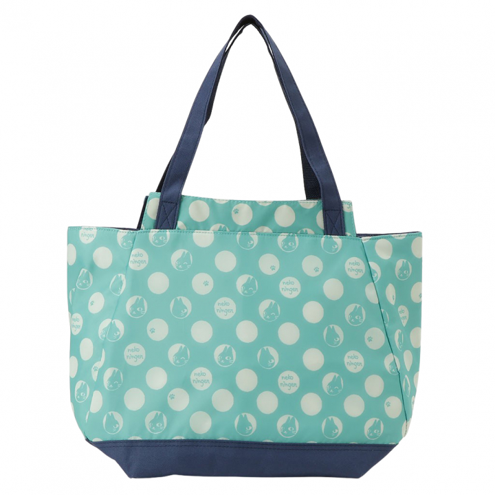 バルーン 保冷バッグ トートバッグ 5M74 [ネコ人間 nekoningen ねこにんげん] 保温保冷 大容量 BIG 買い物 レジャー ネコ レディース グリーン